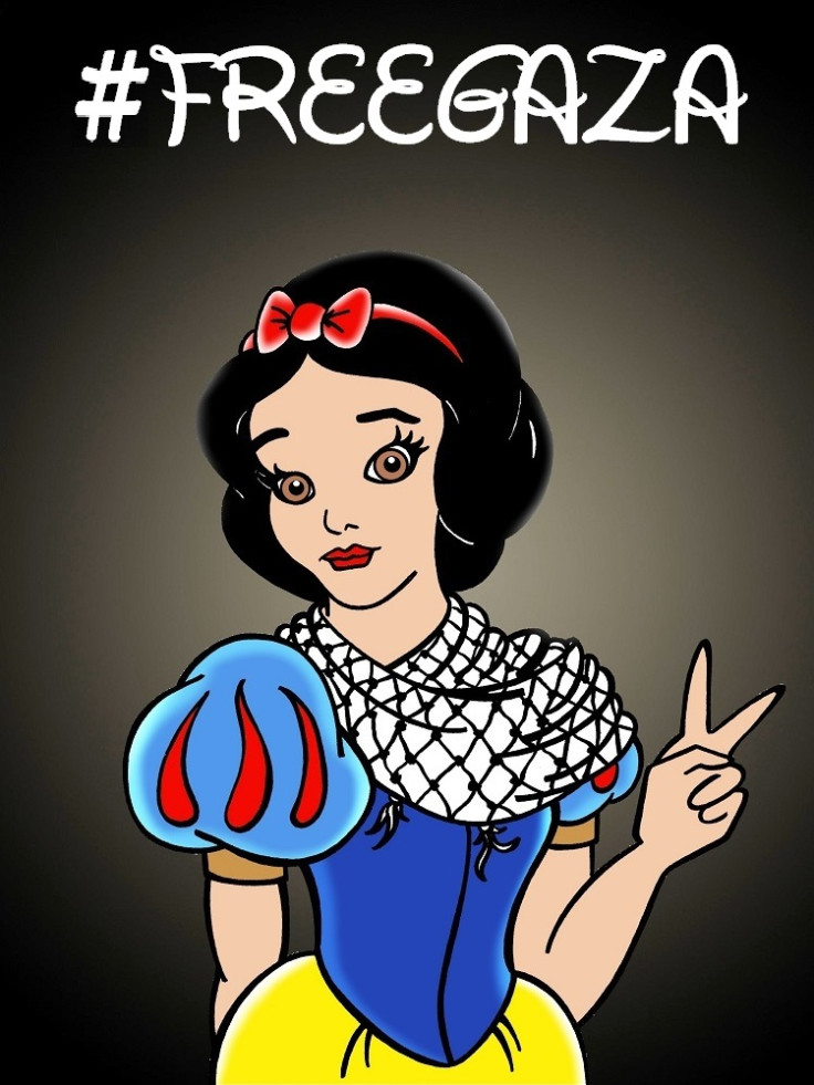 Disney Princesses Appeals to #FreeGaza, Artist Alexsandro Palombo says Stop the Massacre in Gaza