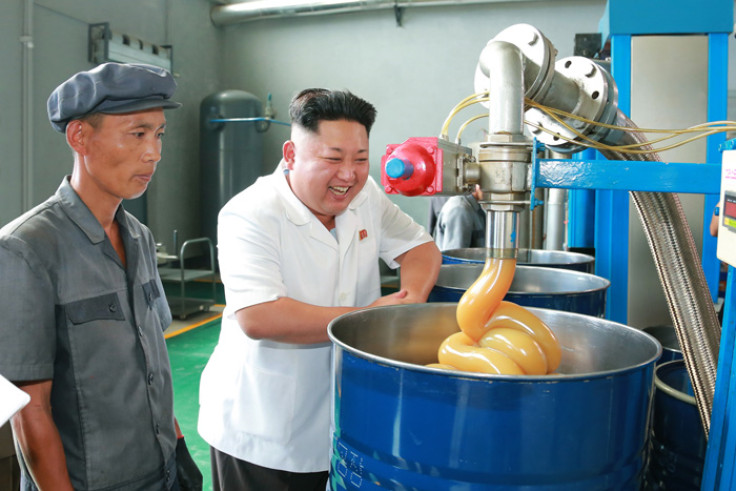 Kim Jong-un Visits Lubricant Factory Imparting Field Guidance
