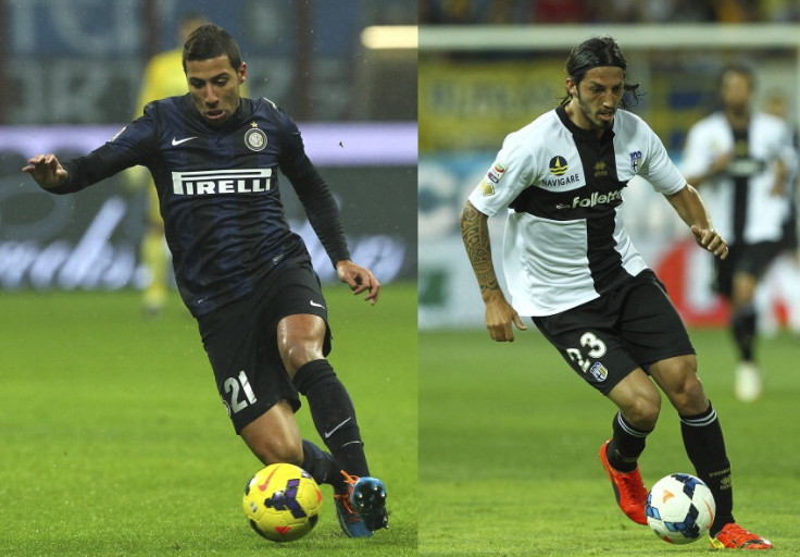 Saphir Taider and Ezequiel Schelotto