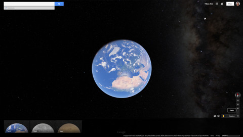 How to access Mars and the Moon on Google Earth step 3