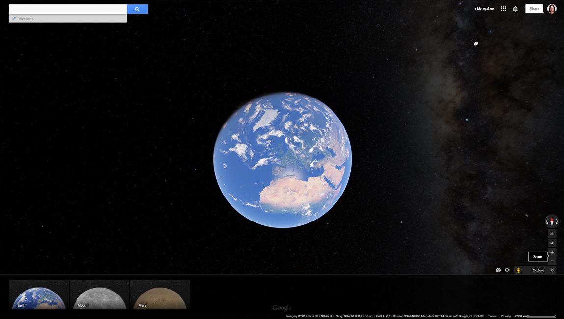Google Earth Mars Map