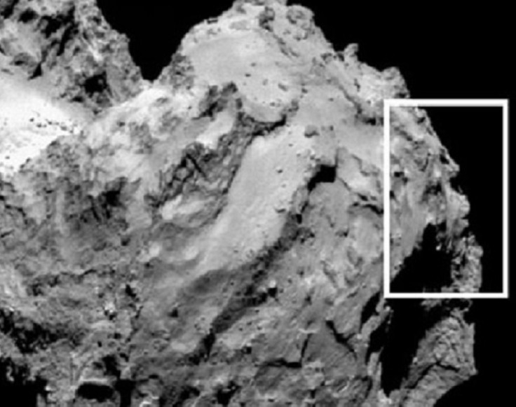 Rosetta comet face