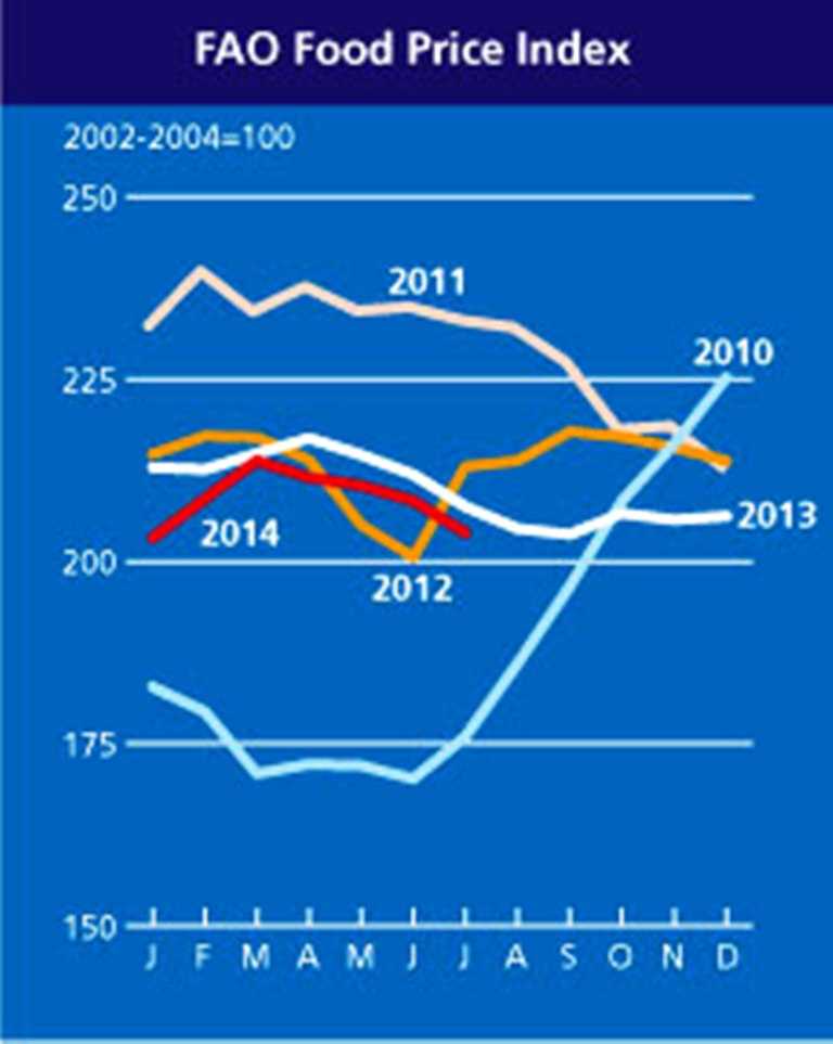 Global Food Prices Drop to SixMonth Low in July FAO