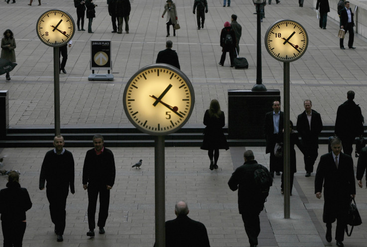 People walking in Canary Wharf