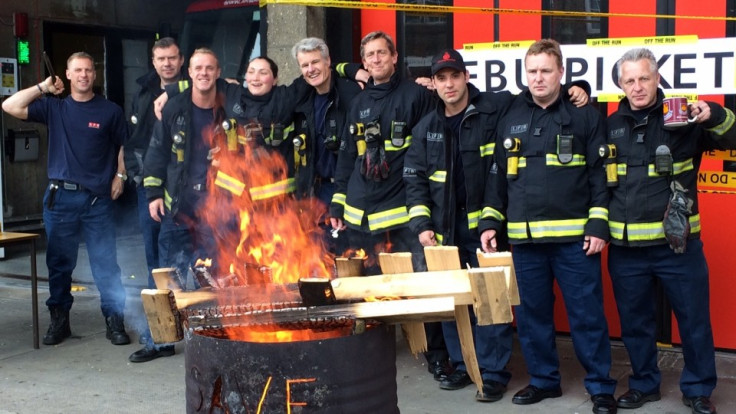 Firefighters on strike