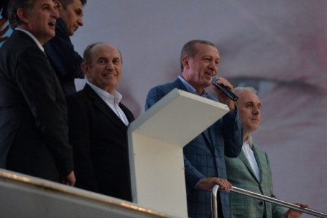 Turkish Presidential election winner Erdogan speaks in Istanbul