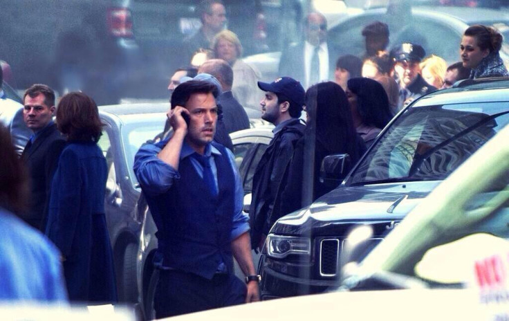 Ben Affleck on-set as Bruce Wayne