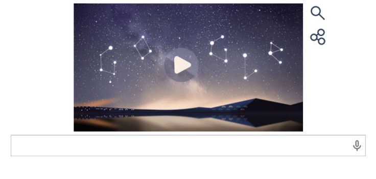 Perseids Google Doodle