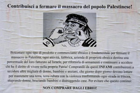 Boycott Israel posters in Rome