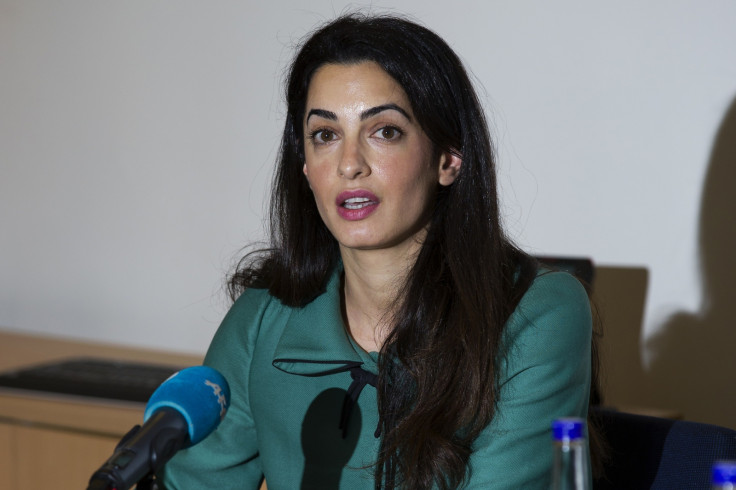 British-Lebanese human rights lawyer and George Clooney's fiancée Amal Alamuddin