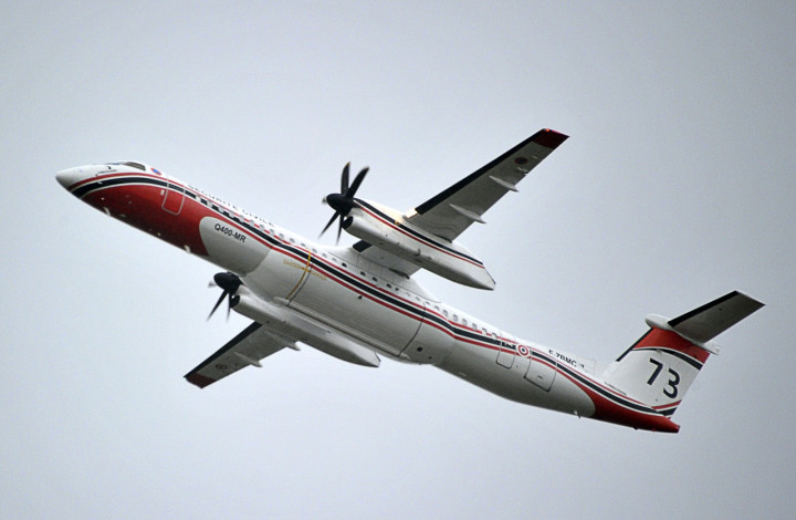 A Dash 8 plane, different from that which was landed at Belfast City Airport by a one-armed pilot A Dash 8 plane, different from that which was landed at Belfast City Airport by a one-armed pilot