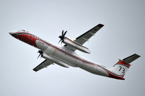 A Dash 8 plane, different from that which was landed at Belfast City Airport by a one-armed pilot