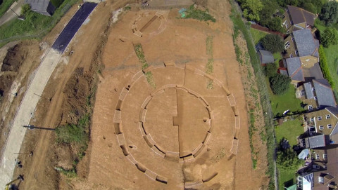 Neolithic henge monument found on the Iwade Meadows in Sittingbourne, Kent