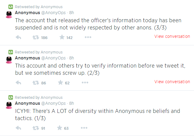 Anonymous Account Not respected
