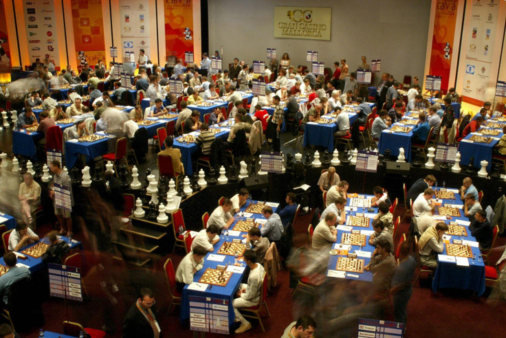Players compete at the Chess Olympiad. (Jaime Reina AFP/Getty)