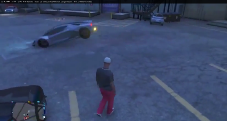 GTA 5 WTF Moments: Insane Car Driving on Two Wheels and Garage Infection