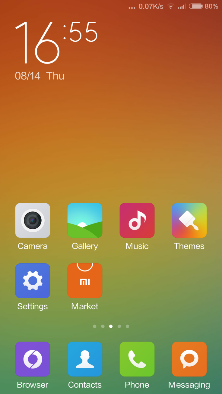 MIUI 6 Homescreen