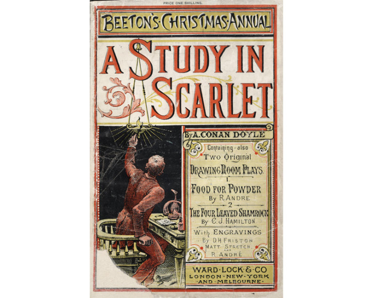 A Study in Scarlet - a lost Sherlock Holmes film from 1914 is based on this book