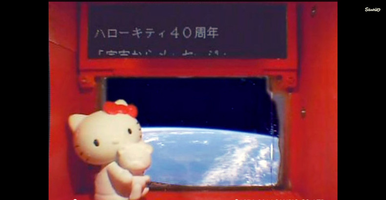 Hello Kitty has Been Sent Into Space
