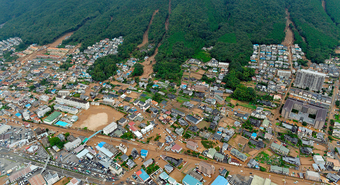 landslide Hiroshima Japan