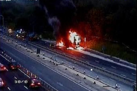 M25 Essex lorry fire