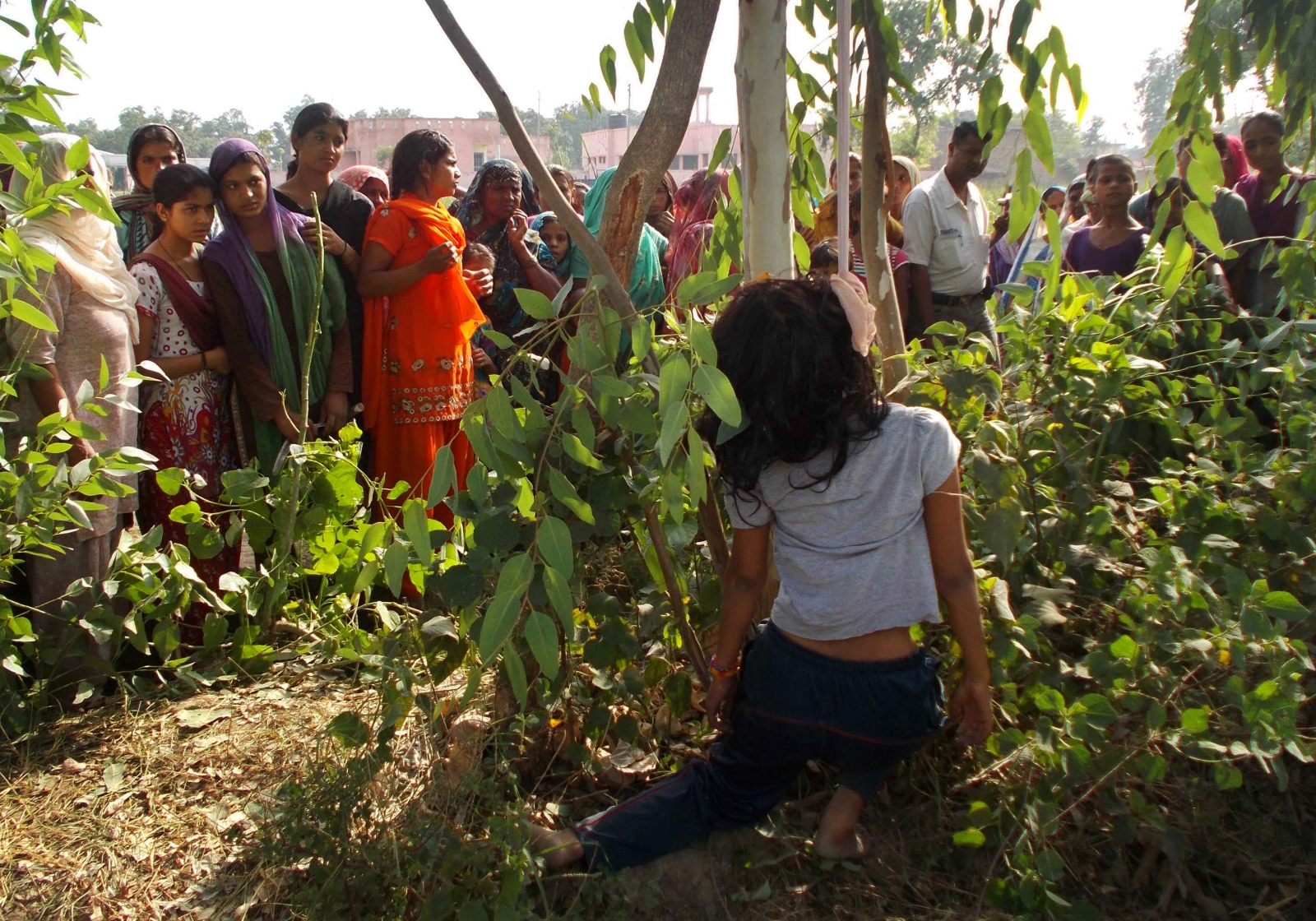 This unnamed woman was hung from a tree in Moradabad, in Uttar Pradesh on 1...