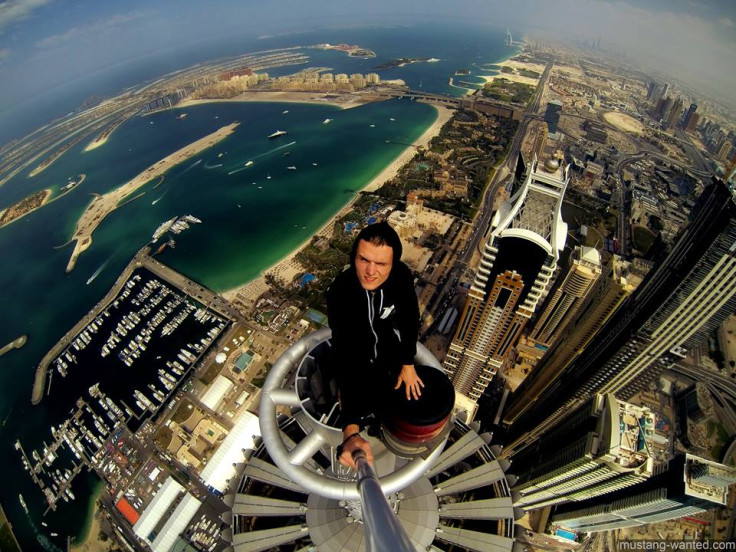 Picture taken from the summit of Dubai's Princess Tower (Facebook)