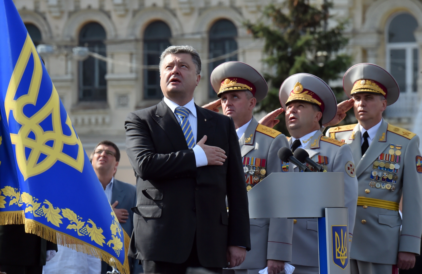 Ukraine Independence Day Parade President Poroshenko