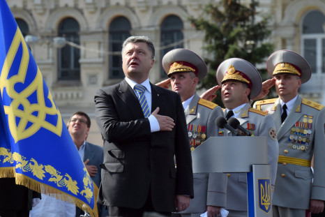 Ukraine Independence Day Parade President Poroshenko