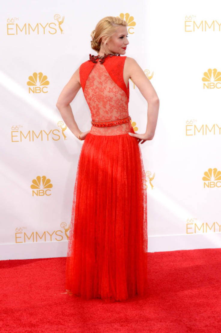 Actress Claire Danes arrives to the 66th Annual Primetime Emmy Awards held at the Nokia Theater on August 25, 2014.