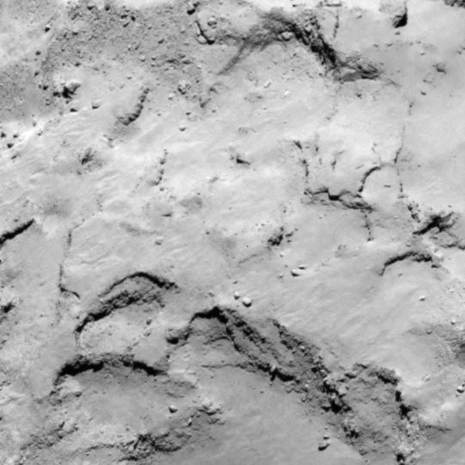 comet landing sites
