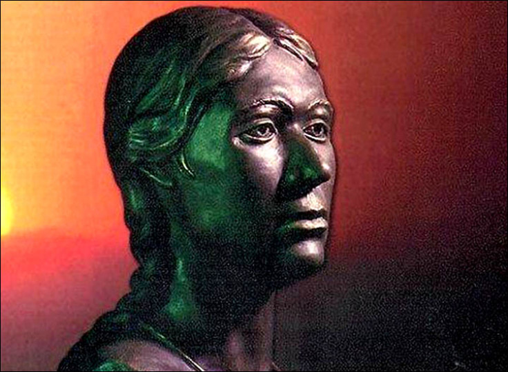 A sculptor's depiction of how Princess Ukok looked in life