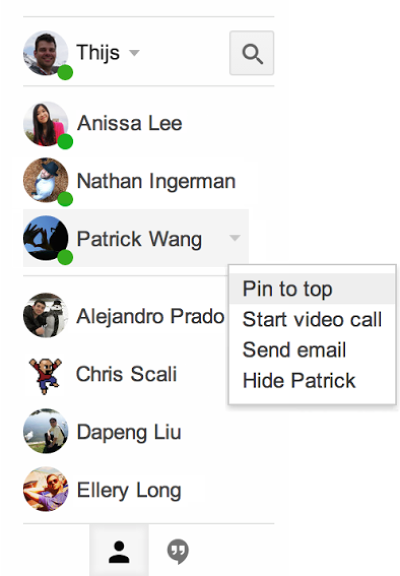 Google Hangouts Updated With 'Pin to Top' and 'Display Online Contacts' Functionality