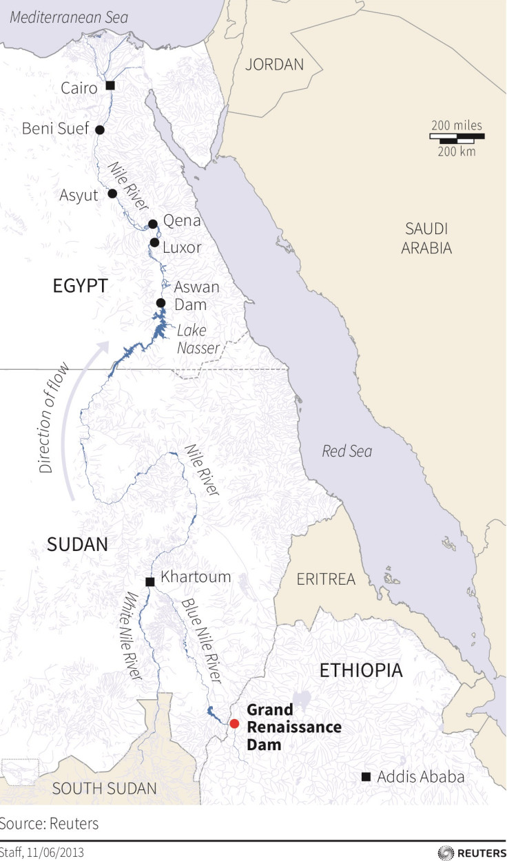 Grand Ethopia Renaissance Dam Nile Map (cropped)