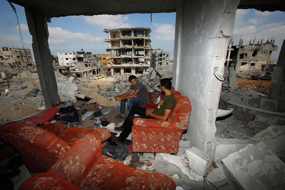 gaza rubble