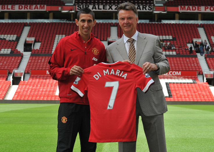 Angel di Maria and Louis van Gaal