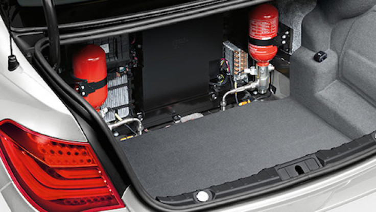 The boot of the BMW X5 Security Plus comes with an onboard self-fire fighting system