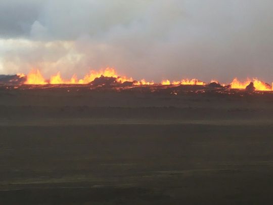 Iceland Bardarbunga volcano eruption flights