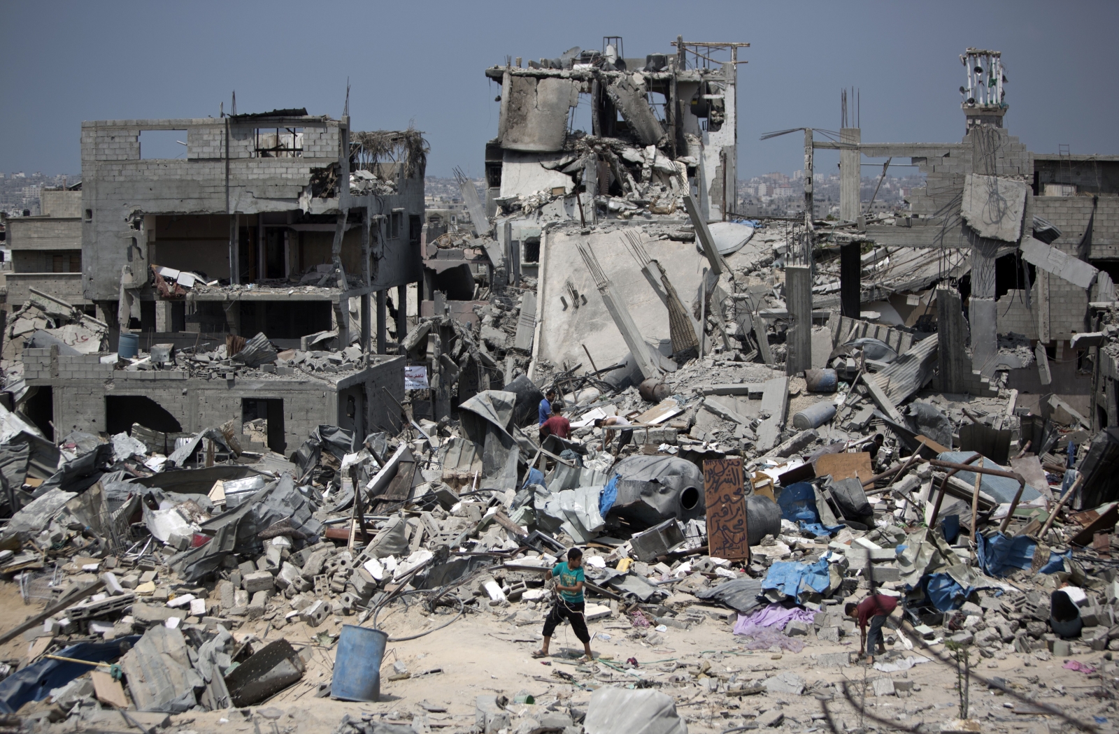 Gaza devastation rubble