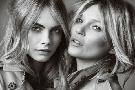 Burberry Campaign Cara Delevinge and Kate Moss