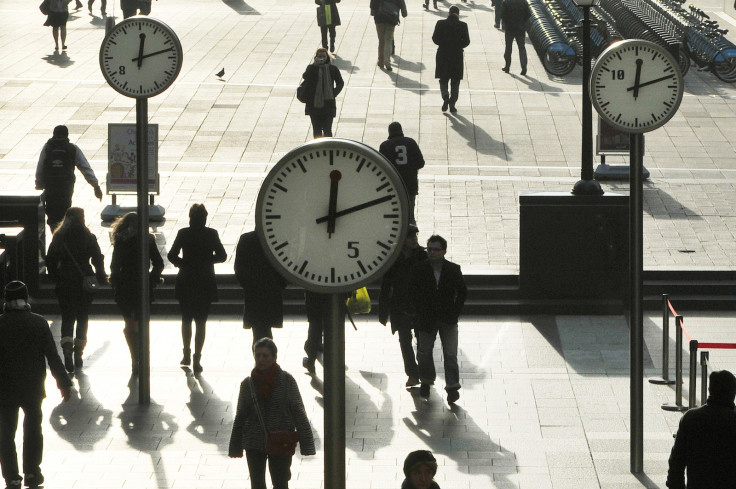 Workers in Canary Wharf