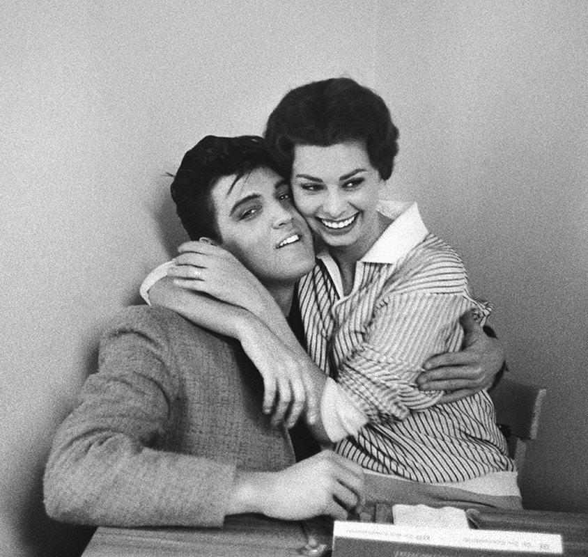 Elvis Presley and Sophia Loren, 1958