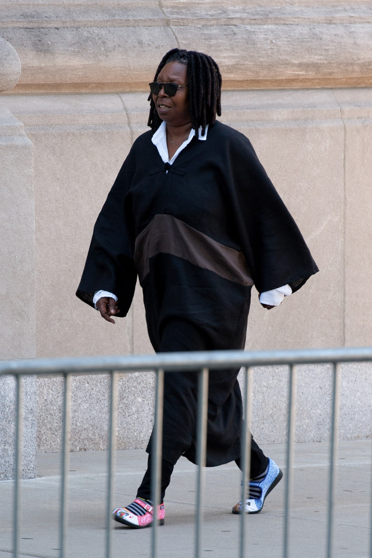 Actress Whoopi Goldberg pays her respects at Joan Rivers' funeral