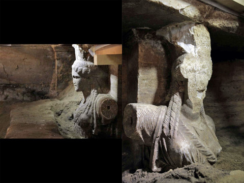 Caryatids have been discovered at the ancient Amphipolis tomb in Greece
