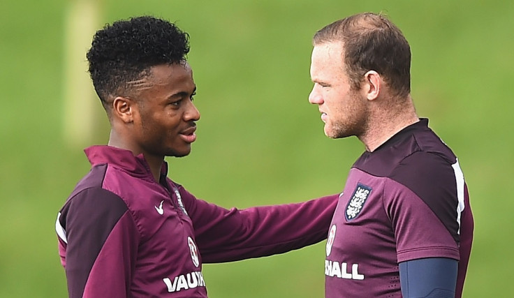 Wayne Rooney and Raheem Sterling