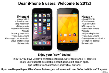 iPhone vs Nexus 4
