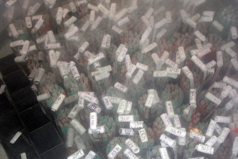 Frozen samples at a sperm bank (Getty)