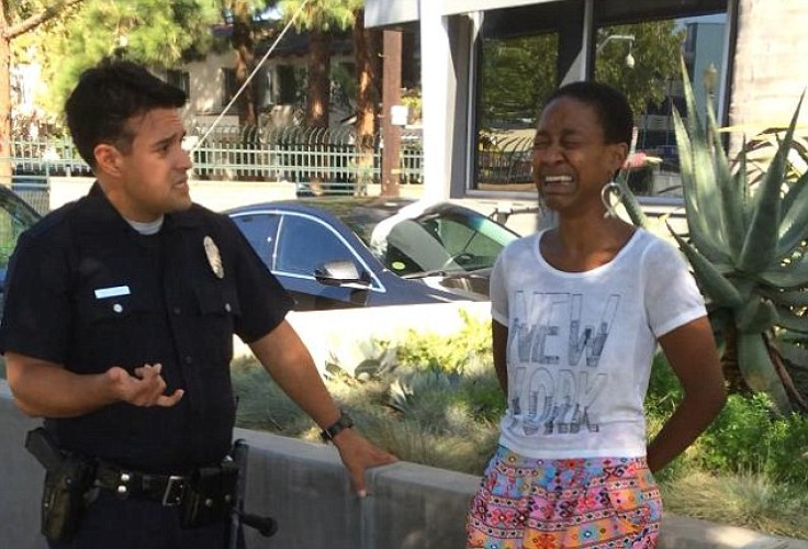 Django Unchained actress Daniele Watts sobs after being handcuffed by LA police