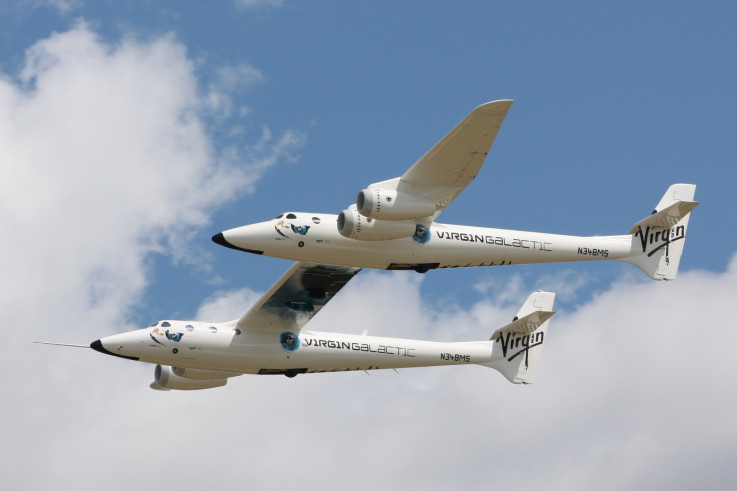 Virgin Galactic White Knight Two flying