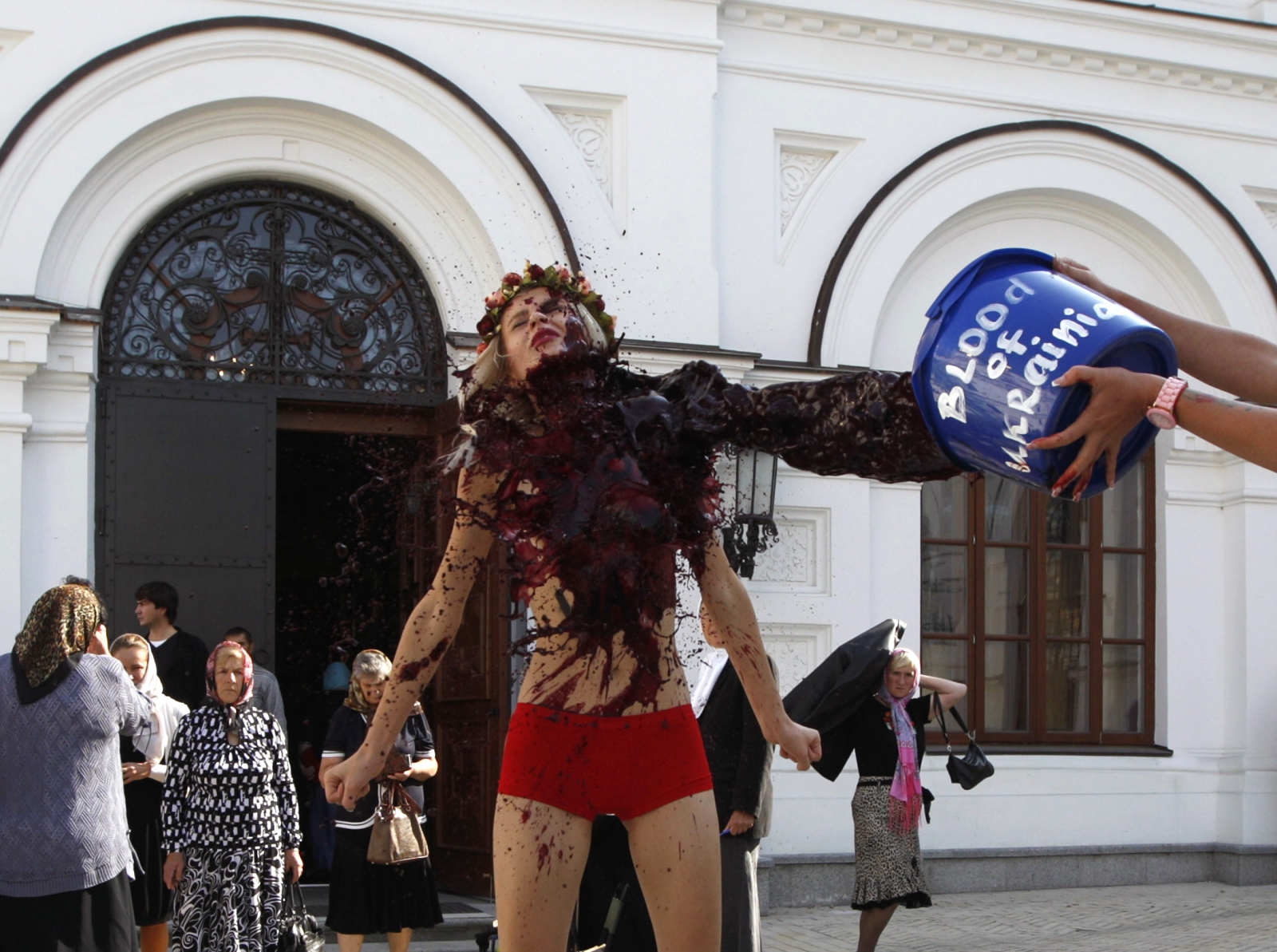 Femen Protest Ukraine Russia Conflict Kiev